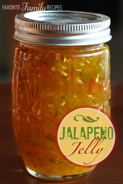 Jalapeno Jelly — this is amazing on crackers with cream cheese! Also makes a great glaze over pork!