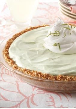 Key Lime Margarita Pie – While there’s no alcohol in this creamy frozen dessert, it sure tastes real.