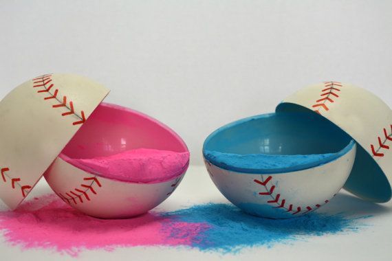 These fun and simple exploding baseballs are the perfect way to reveal your new babys gender. Made to orde