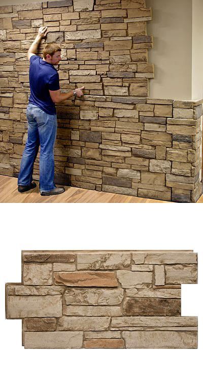 Unlike real stone or cultured stone, which require specialized labor to install, Urestone panels install e