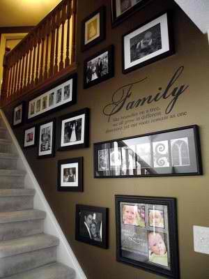 would this make my stairway feel closed in, cause I like that pics are on display but not out in public ar
