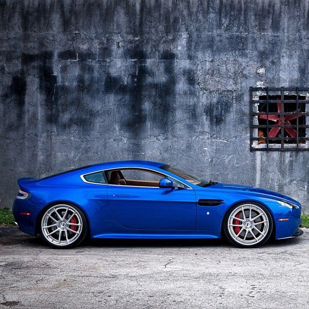 Aston Martin – looks damn cool in blue.