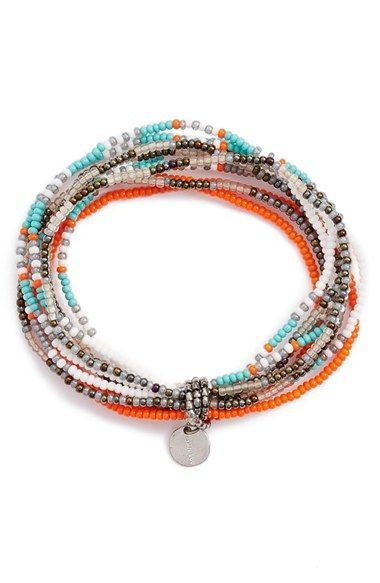 Chan Luu Patterned Seed Bead Stretch Bracelet available at #Nordstrom