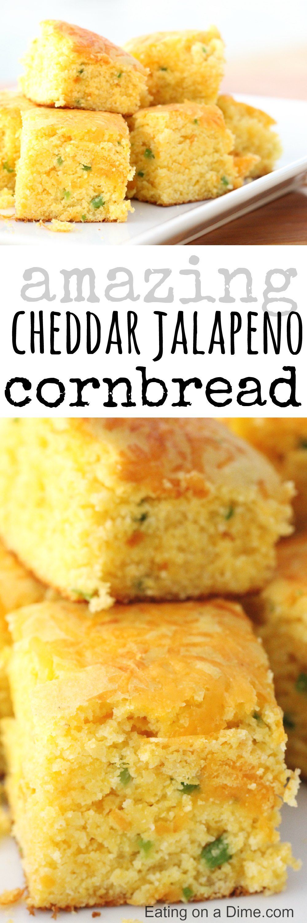 Cheddar Jalapeno Cornbread recipe.  Today I’m sharing with you a delicious cheddar jalapeño cornbread r