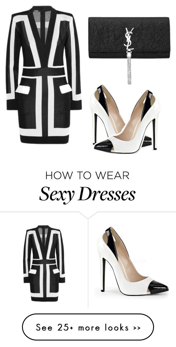 “Color block sensation” by tinakini on Polyvore featuring Balmain and Yves Saint Laurent