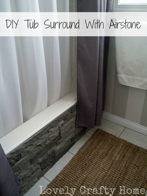 Cool DIY project to hide ugly built-in tubs using Airstone