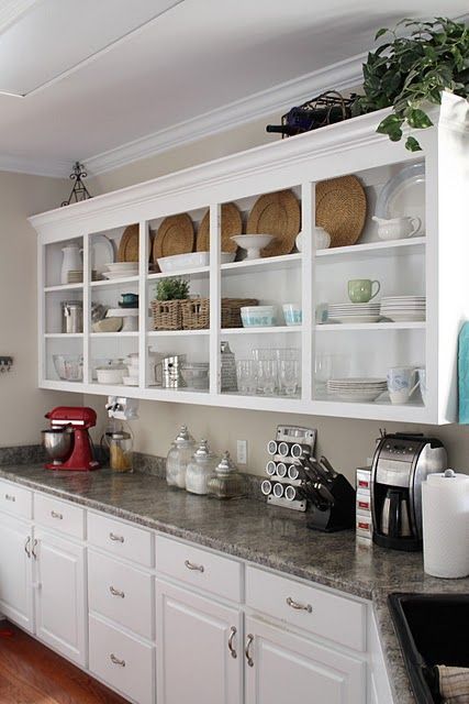 Could I ever be organized enough for open kitchen cabinets?