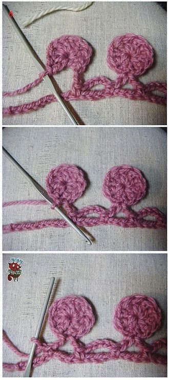Crochet borders.