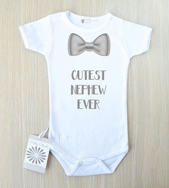 Cutest Nephew Ever Baby Bodysuit. Aunt Baby by HillyStreet on Etsy