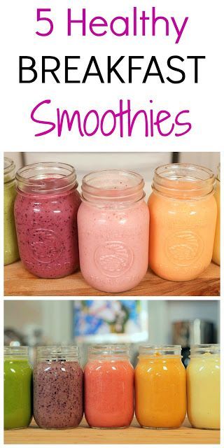 DIY 5 Healthy Breakfast Smoothie Recipes