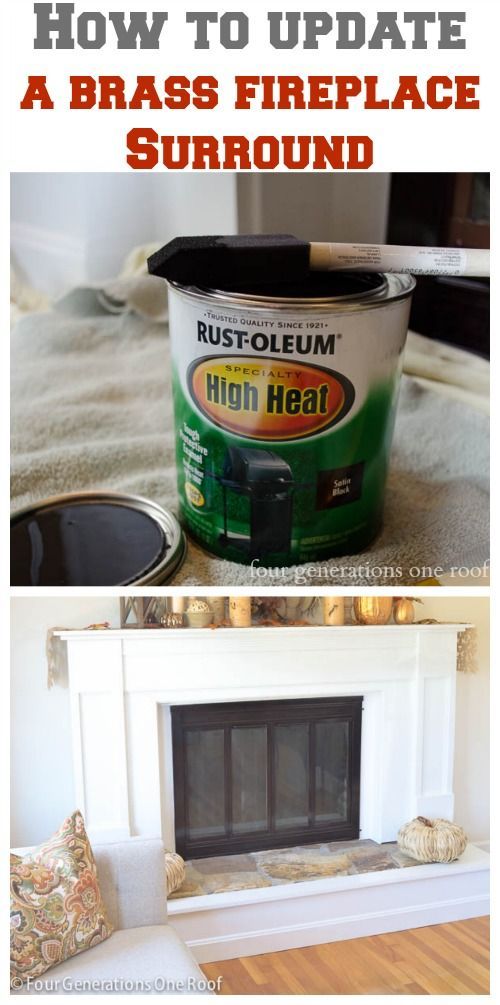 How to update a fireplace surround {brass} – Four Generations One Roof