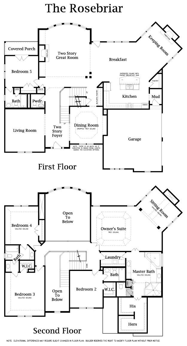 The Rosebriar floor plan