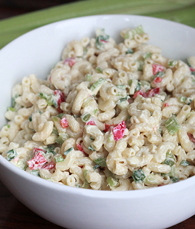 I love a good macaroni salad but often skip out on them since they are loaded with a lot of extra fat and
