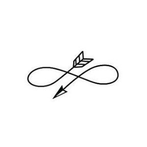 Infinity Arrow symbol temporary tattoo (Set of 2) – Polyvore