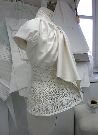 Inside the atelier for Christian Dior haute couture f/w 2008