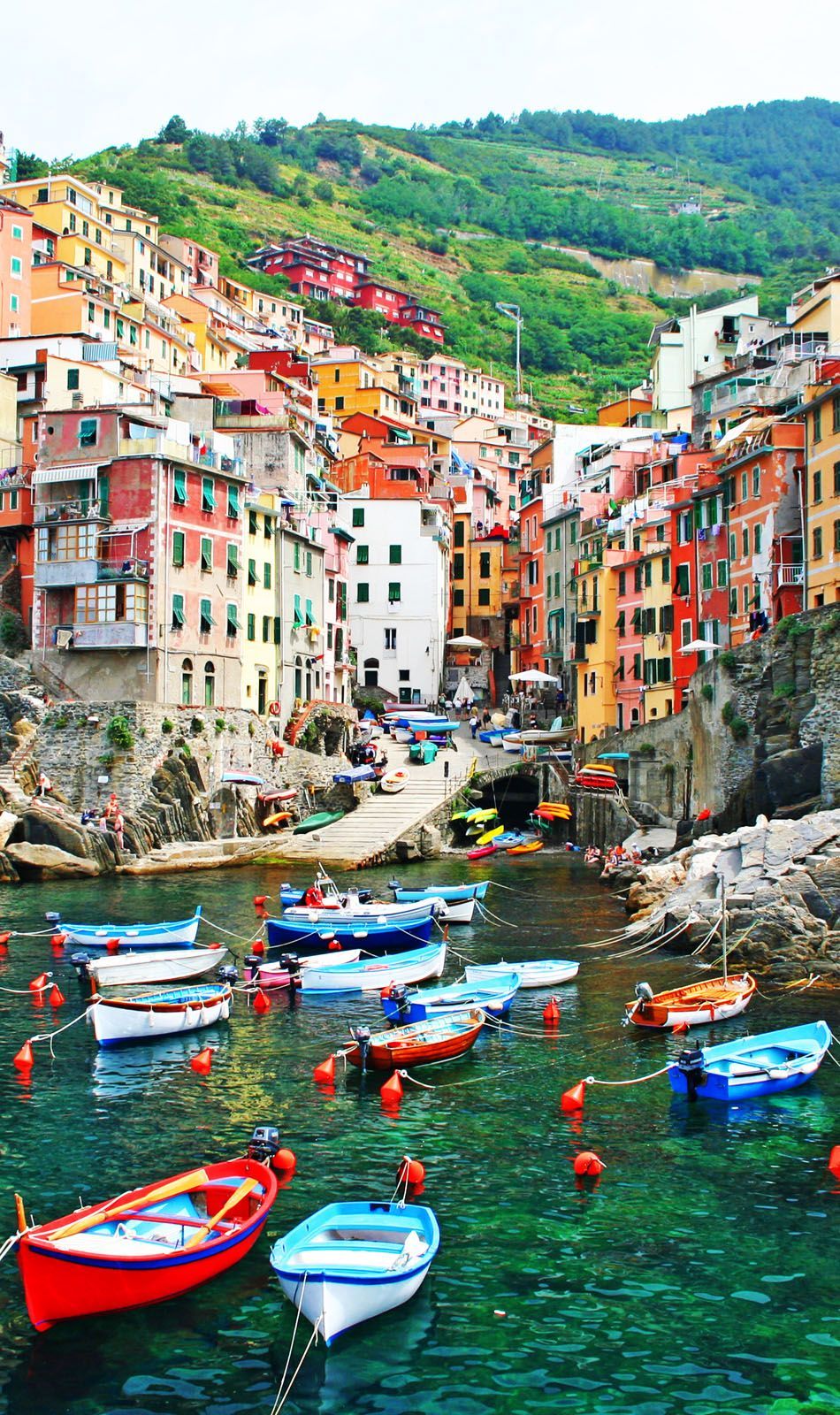 Italian seaside village of Riomaggiore in the Cinque Terre | Amazing Photography Of Cities and Famous Land