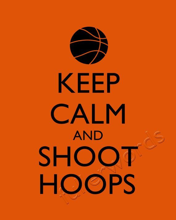 Keep Calm and Shoot Hoops  basketball digital by fullerwords, $5.00