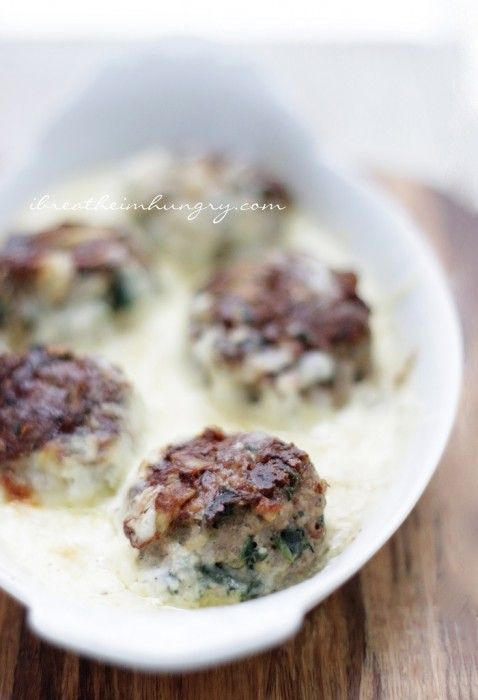 #LowCarb Spinach and Artichoke Dip Meatballs Shared on www.facebook.com/…