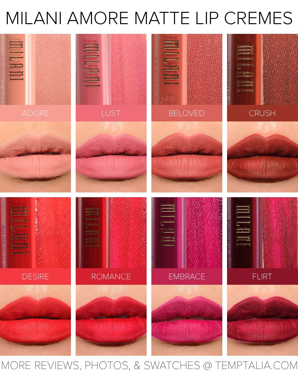 Sneak Peek: Milani Amore Matte Lip Cremes Photos & Swatches