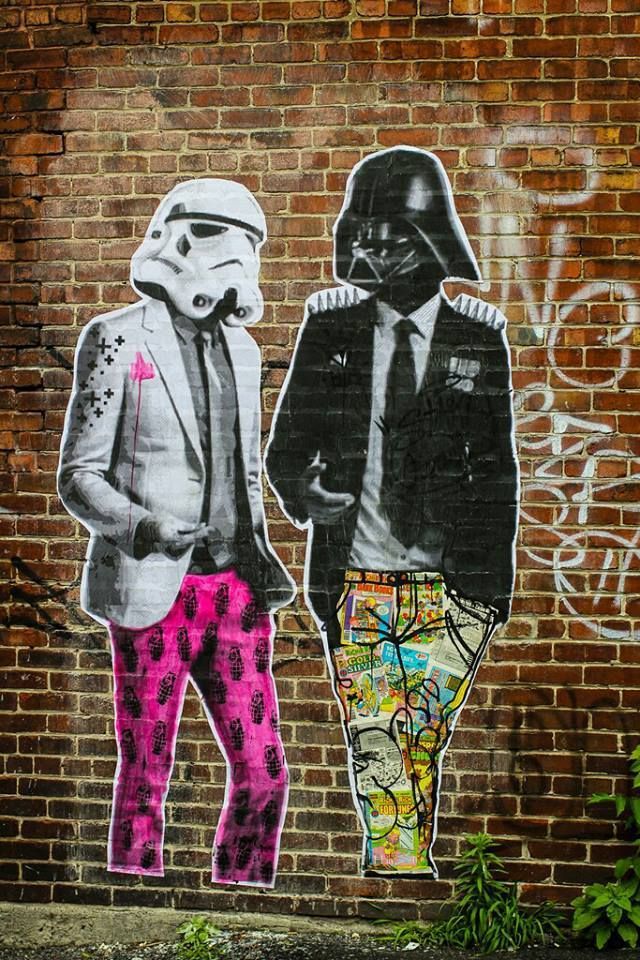 Star Wars street art, Stikki Peaches.