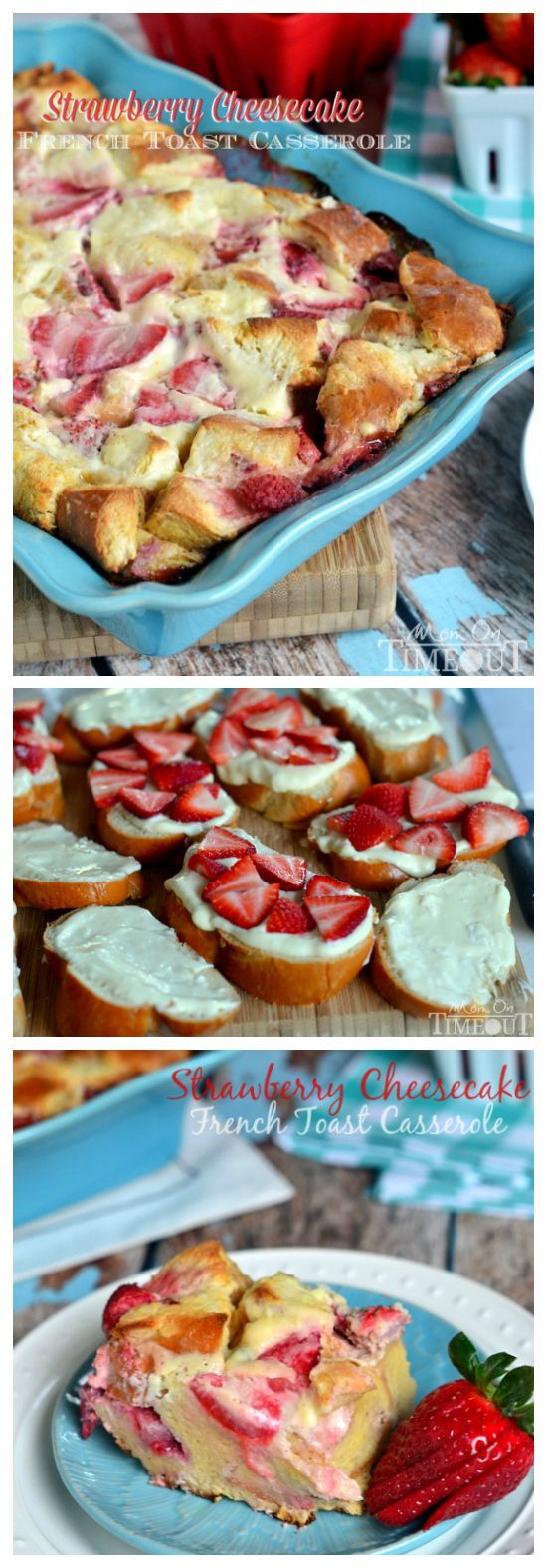 Take the hassle out of breakfast with this Overnight Strawberry Cheesecake French Toast Casserole! Enjoy t