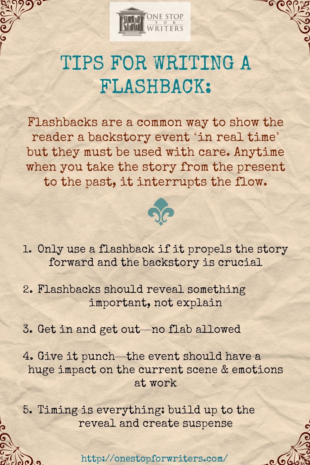 Tips for writing flashbacks