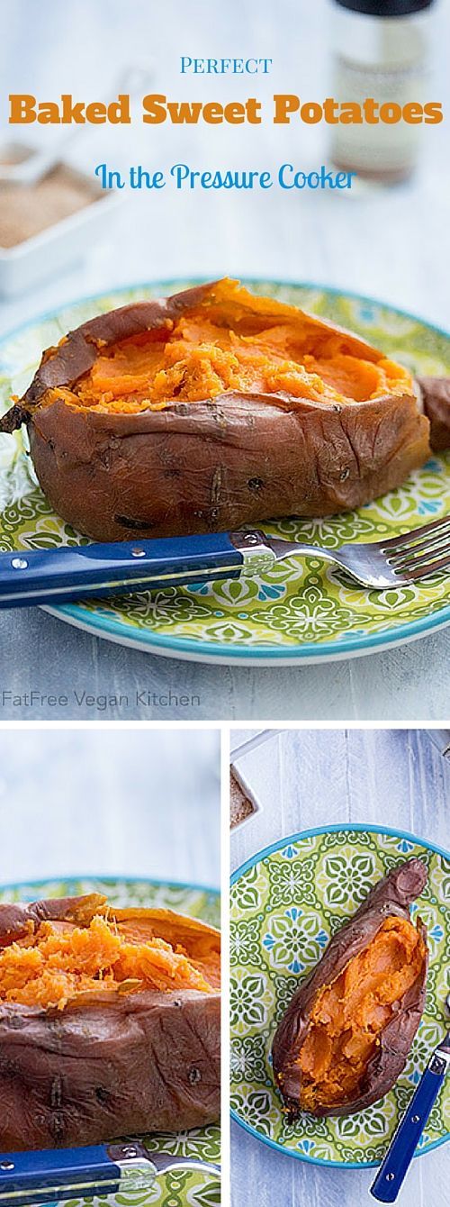 Use your pressure cooker or Instant Pot to get the fluffiest sweet potatoes in minutes