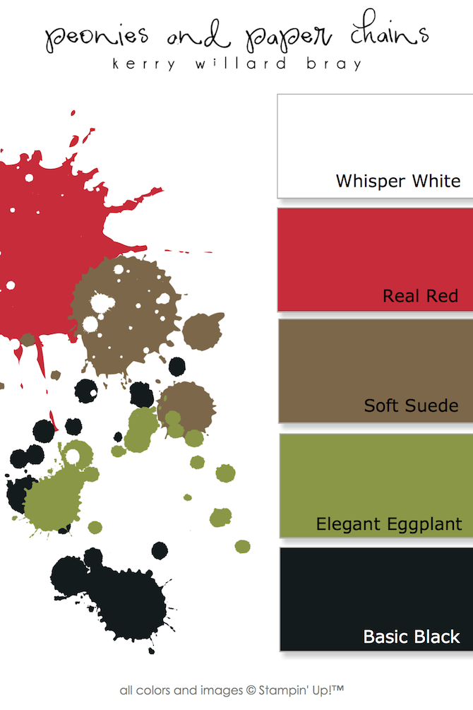 Whisper White, Real Red, Old Olive, Soft Suede, Basic Black