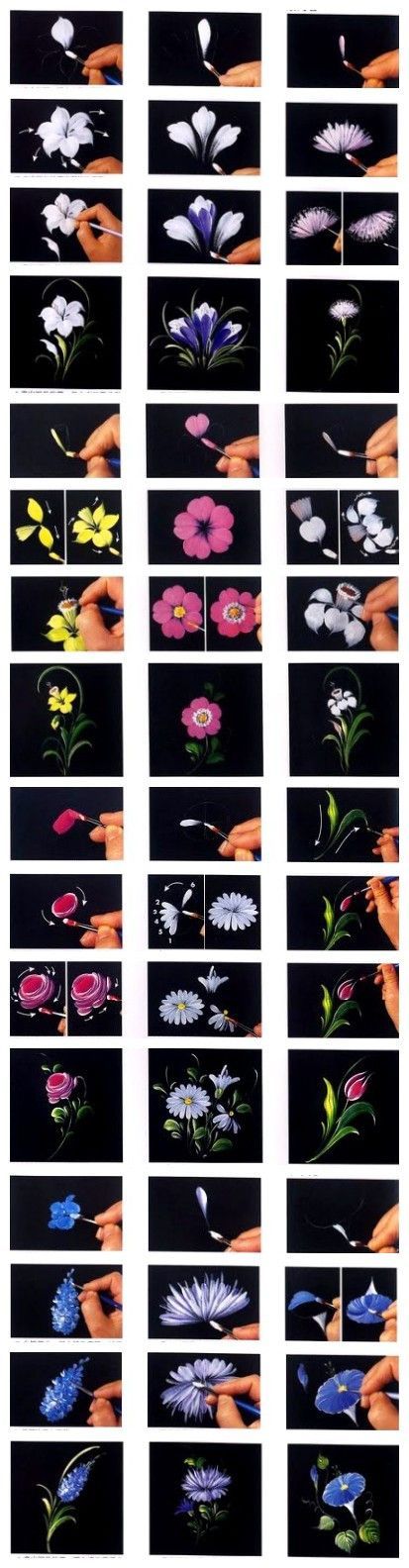 12 excellent ways to hand paint flowers