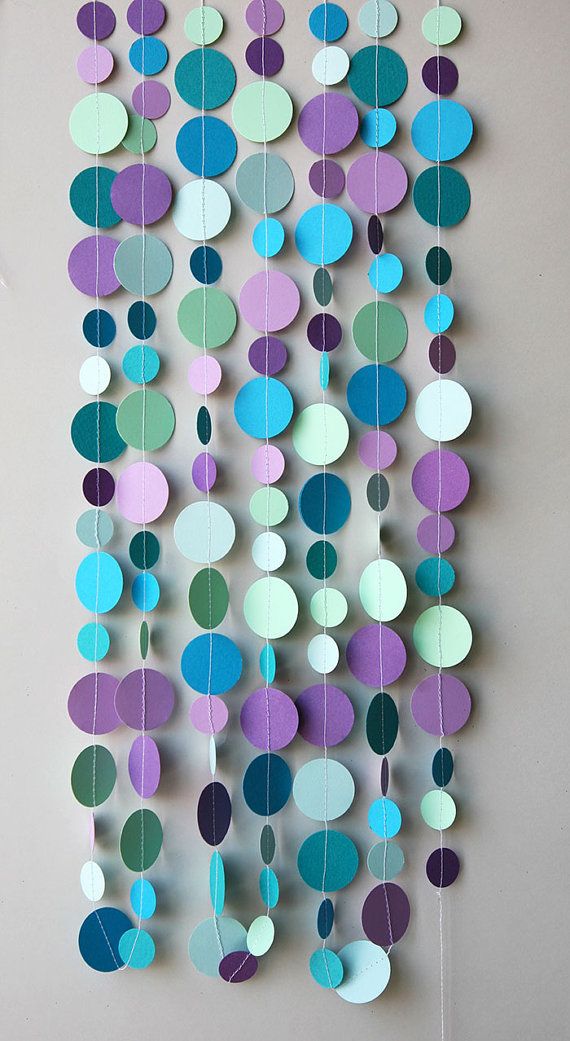 Bubbles party decoration. Hang on wall straight, swag or use as a table runner