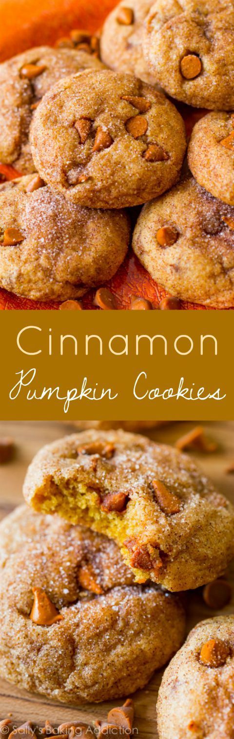 Cinnamon Chip Pumpkin Cookies.