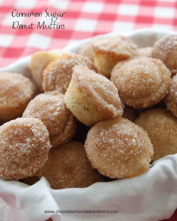 Cinnamon Sugar Donut Muffins-the softness of a donut in the shape of a muffin, covered with cinnamon sugar