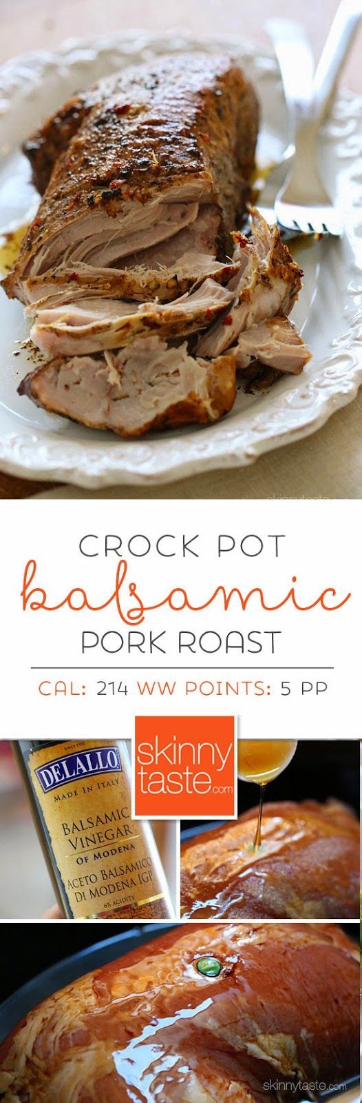 Crock Pot Balsamic Pork Roast www.marykay.com/michellefield www.youravon.com/mfield