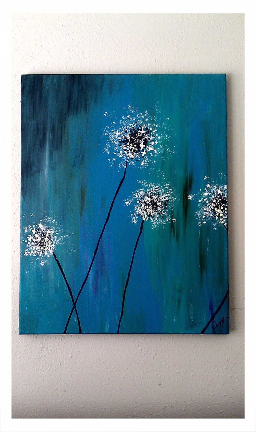 Dandelion Painting. $55.00, via Etsy.