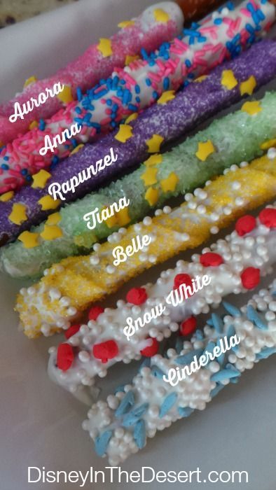 Disney Princess Pretzel Snacks recipe. Perfect idea for a party!