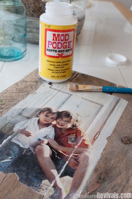 DIY: How To Transfer A Photo Onto Wood – photos printed on regular copy paper are easily transferred onto