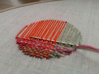DIY inspiration: Add cute details to fabric using this darning technique.