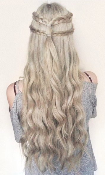 elvish inspired half up style ♥