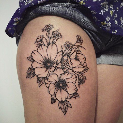 girl tattoo flower arm – Pesquisa do Google