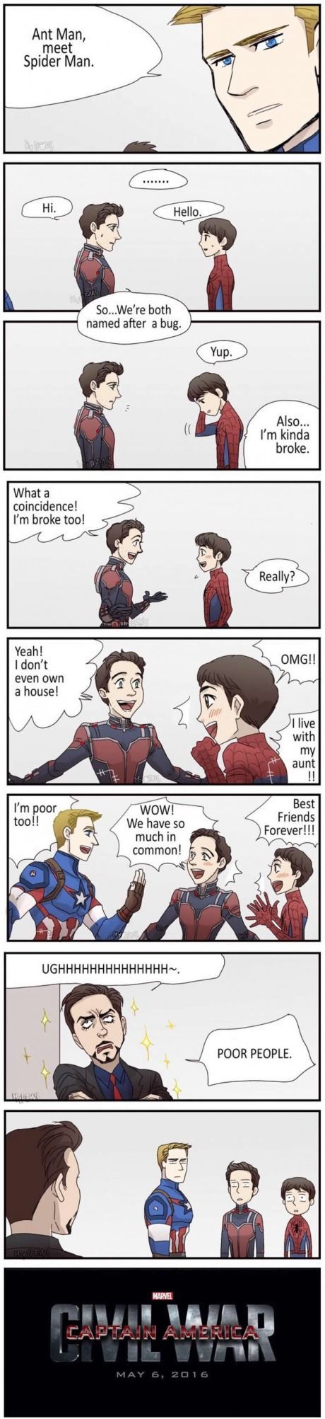 Got a problem, Stark? I first I was giggling and now I’m dying of laughter when Tony said