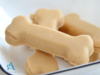 Homemade (Healthy) Dog Treat Recipes. Frozen peanut butter banana pops! Several different recipes and easy
