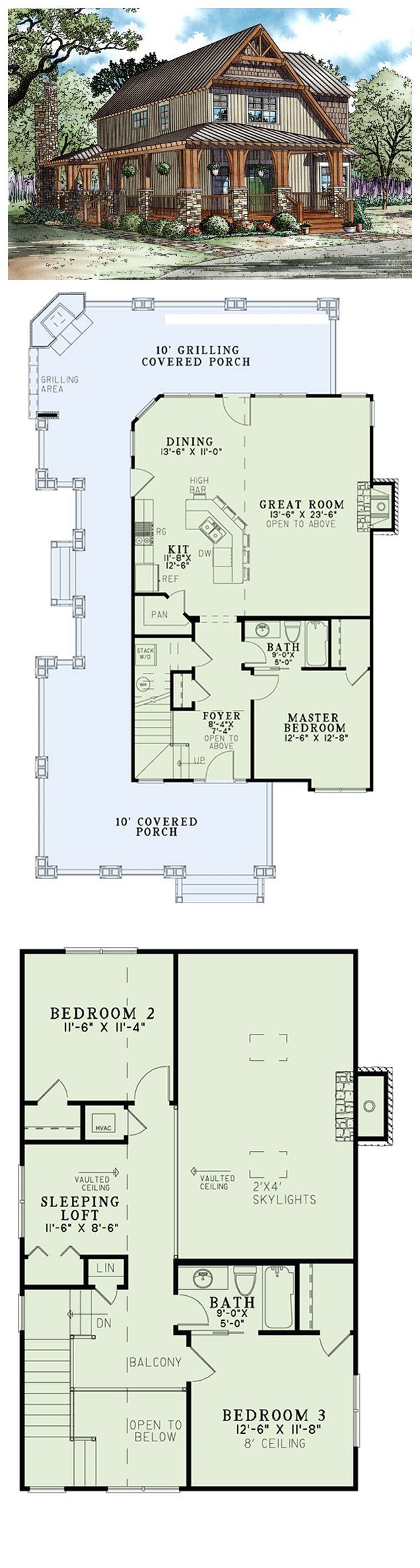 House Plan 82251 | Total living area: 1705 sq ft, 3 bedrooms & 2 bathrooms. Family and friends will create