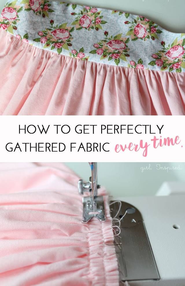 How to get Perfectly Gathered fabric EVERY time!