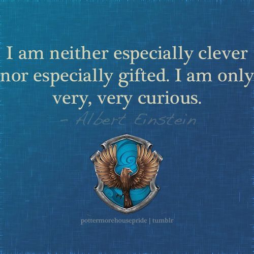 I am neither especially clever nor especially gifted. I am only very, very curious. -Albert Einstein