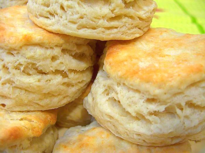 I made these biscuits and they are awesome! Make sure you knead the dough to make them rise really high.
