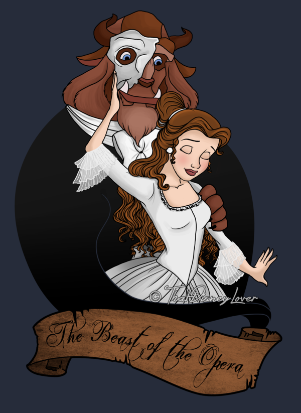 La Bella y la Bestia versión El Fantasma de la Ópera.