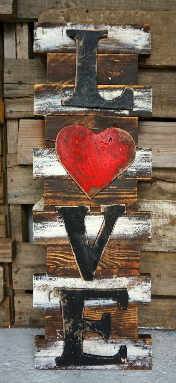 Love Heart Wood Wall Art – Sofia’s Rustic Furniture