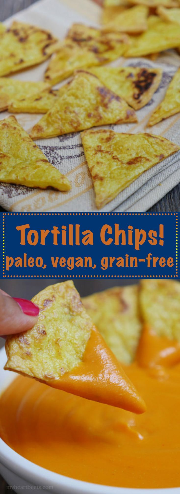 Paleo Tortilla Chips by MyHeartBeets.com