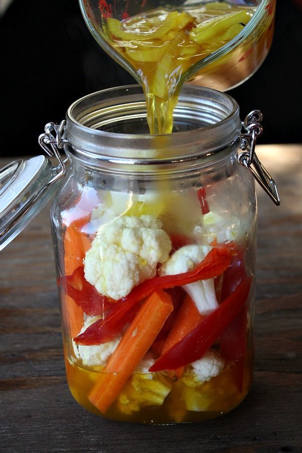 Pickled Cauliflower 6  I might have to make this with those pretty baby carrots from Publix.