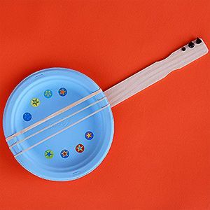 Preschool Crafts for Kids*: Paper Plate Banjo Music Craft